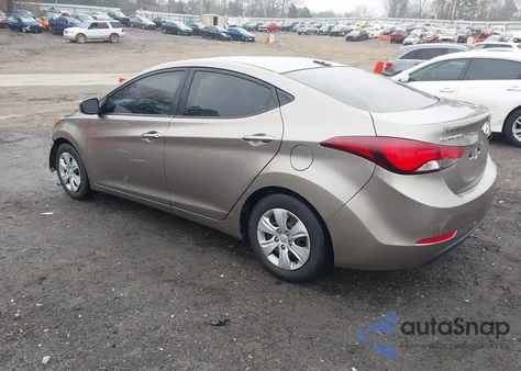 2016 Hyundai Elantra Se from USA, damaged, VIN 5NPDH4AE5GH781011